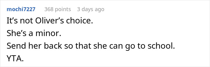 Screenshot of an online comment discussing a woman’s work trip revealed as a vacation affecting her autistic child refusing to go home. Screenshot of an online comment discussing a woman’s work trip revealed as a vacation affecting her autistic child refusing to go home.