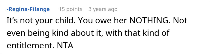 Comment text on a forum discussing a woman keeping ex’s baby and assuming male best friend will be father figure. Comment text on a forum discussing a woman keeping ex’s baby and assuming male best friend will be father figure.
