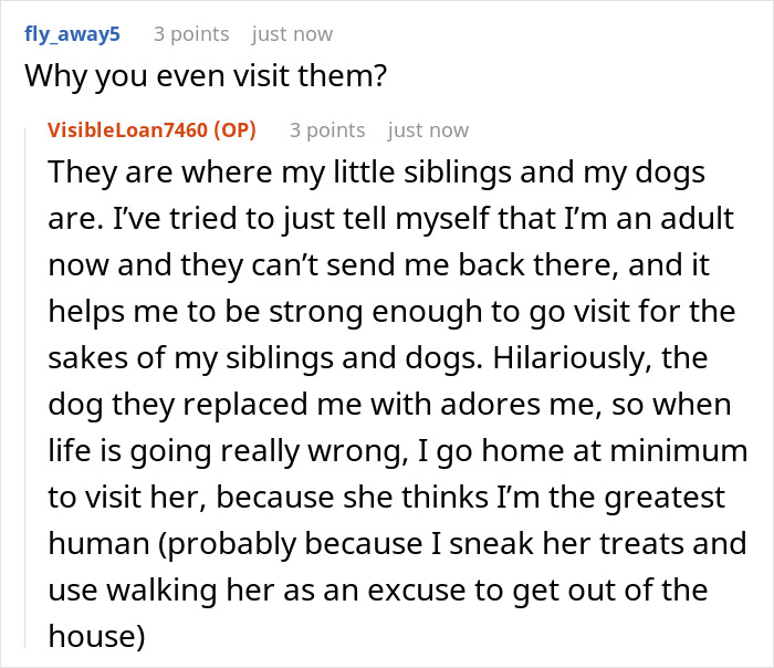 Screenshot of a heartfelt online discussion about a teen dumped by parents at boarding school, expressing ongoing anger and pain. Screenshot of a heartfelt online discussion about a teen dumped by parents at boarding school, expressing ongoing anger and pain.