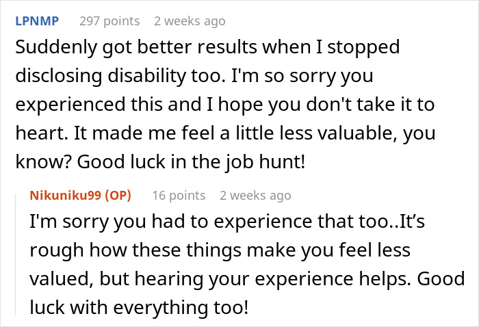 Alt text: Woman changes her name to a more white-sounding one and receives more job offers in hiring process discussion. Alt text: Woman changes her name to a more white-sounding one and receives more job offers in hiring process discussion.