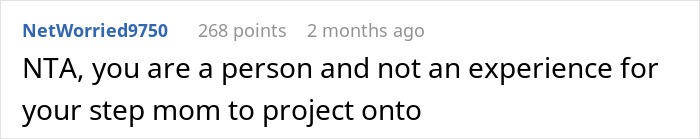 Comment on a forum discussing a woman obsessed with being a bonus mom and the stepdaughter asserting the mom role is already taken. Comment on a forum discussing a woman obsessed with being a bonus mom and the stepdaughter asserting the mom role is already taken.