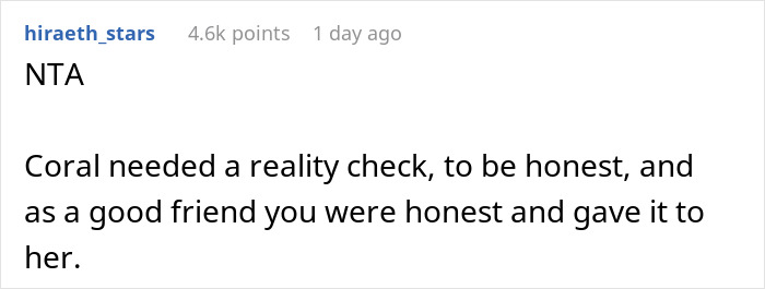 Screenshot of a Reddit comment discussing a bride getting a reality check about planning an elaborate wedding without spending a cent. Screenshot of a Reddit comment discussing a bride getting a reality check about planning an elaborate wedding without spending a cent.