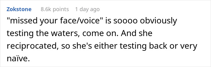 Screenshot of a text conversation where a 43YO former student is messaged, shared by partner for judgment on appropriateness. Screenshot of a text conversation where a 43YO former student is messaged, shared by partner for judgment on appropriateness.