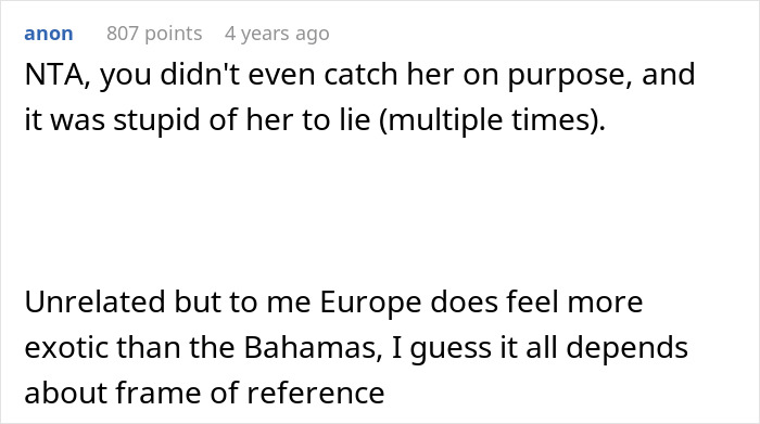 Screenshot of an online discussion where a user comments on a woman embarrassing a new colleague by speaking a falsely known language. Screenshot of an online discussion where a user comments on a woman embarrassing a new colleague by speaking a falsely known language.