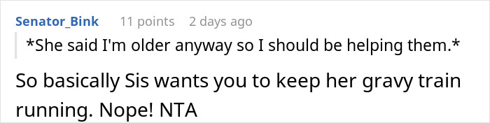 Screenshot of an online forum comment discussing parents spoiling their daughter and neglecting their son for help. Screenshot of an online forum comment discussing parents spoiling their daughter and neglecting their son for help.