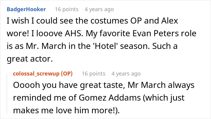 Reddit conversation about Halloween costumes showing masculinity fragility and relationship tension with girlfriend’s friends. Reddit conversation about Halloween costumes showing masculinity fragility and relationship tension with girlfriend’s friends.