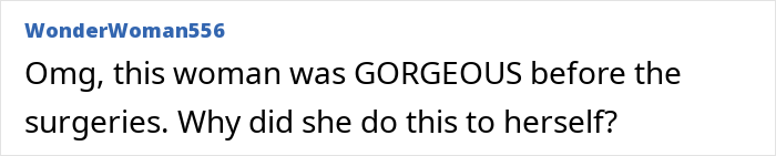 Alt text: Plastic surgery enthusiast reveals shocking before photos after spending $148k on 5 Brazilian Butt Lifts (BBLs).