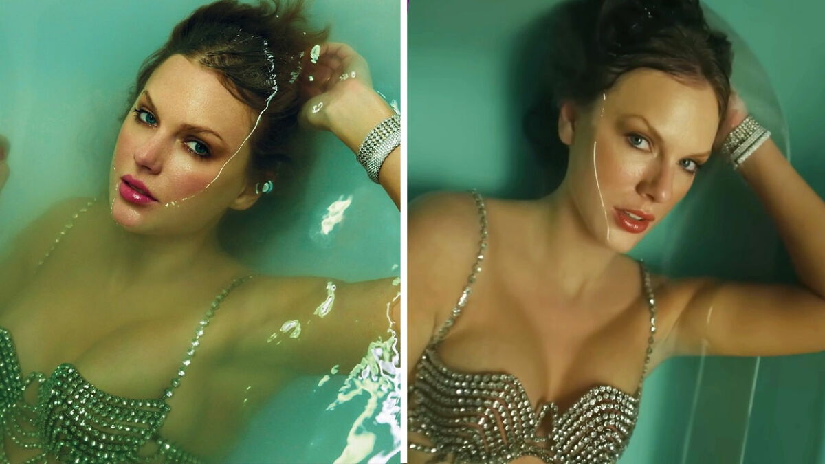 Taylor Swift's Unedited Photo From 'Life Of A Showgirl' Cover Shoot Sparks  Conspiracy Theories | Bored Panda