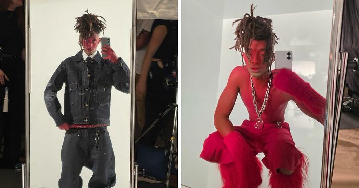 Jaden Smith Sparks Hilarious Trolling With Red-Faced ‘Diaper’ Look In Paris