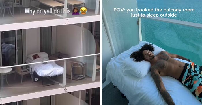 Viral Video Of Strangers Sleeping On Cruise Balcony Ignites Heated Debate