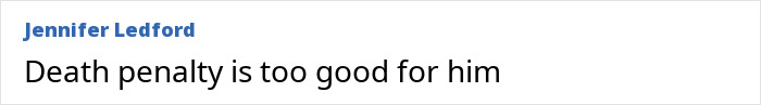 Screenshot of a social media comment expressing a harsh opinion about a criminal case involving a missing brother found alive. Screenshot of a social media comment expressing a harsh opinion about a criminal case involving a missing brother found alive.