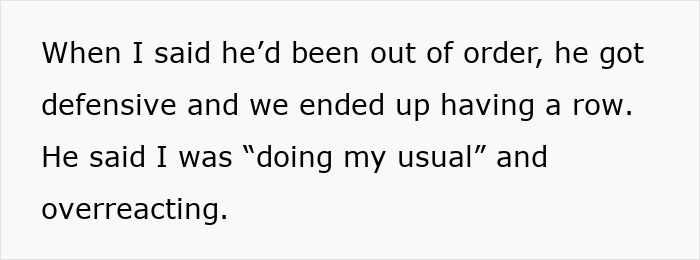 ALT text: Tired mom frustrated and let down by useless dad during a defensive argument about being out of order. ALT text: Tired mom frustrated and let down by useless dad during a defensive argument about being out of order.