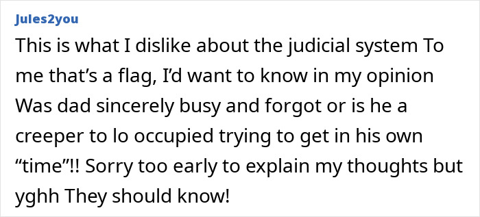 Comment from Jules2you expressing distrust in the judicial system over dad watching adult videos while 2YO daughter died in hot car. Comment from Jules2you expressing distrust in the judicial system over dad watching adult videos while 2YO daughter died in hot car.