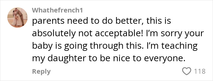 Comment from a mom venting about her daughter getting bullied for her clothes, emphasizing kindness and parenting responsibility. Comment from a mom venting about her daughter getting bullied for her clothes, emphasizing kindness and parenting responsibility.
