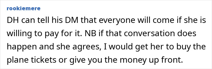 Text message discussing willingness to pay for travel costs to attend a brother-in-law’s wedding. Text message discussing willingness to pay for travel costs to attend a brother-in-law’s wedding.