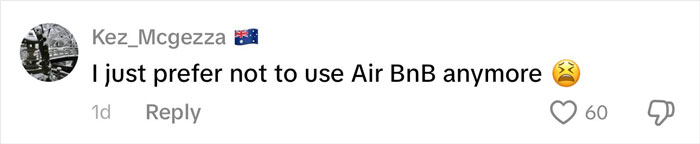 User comment on social media expressing a negative experience related to rental housing, featuring an Australian flag emoji. User comment on social media expressing a negative experience related to rental housing, featuring an Australian flag emoji.