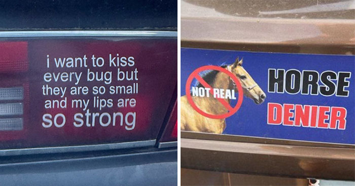 50 Clever And Hilarious Bumper Stickers People Snapped On The Road