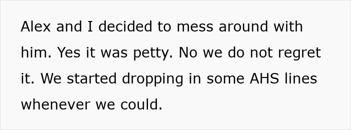 Text excerpt explaining a petty prank reflecting masculinity so fragile and discomfort with Halloween costumes among friends. Text excerpt explaining a petty prank reflecting masculinity so fragile and discomfort with Halloween costumes among friends.