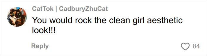 Social media comment praising woman for rocking a clean girl aesthetic after she removes nose ring and goes viral. Social media comment praising woman for rocking a clean girl aesthetic after she removes nose ring and goes viral.