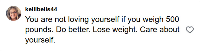 Screenshot of a fat-shaming comment targeting a plus-size model sparking a heated debate online mid-flight. Screenshot of a fat-shaming comment targeting a plus-size model sparking a heated debate online mid-flight.