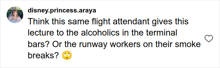 Screenshot of a social media comment discussing a flight attendant in a debate involving a plus-size model and fat-shaming mid-flight. Screenshot of a social media comment discussing a flight attendant in a debate involving a plus-size model and fat-shaming mid-flight.