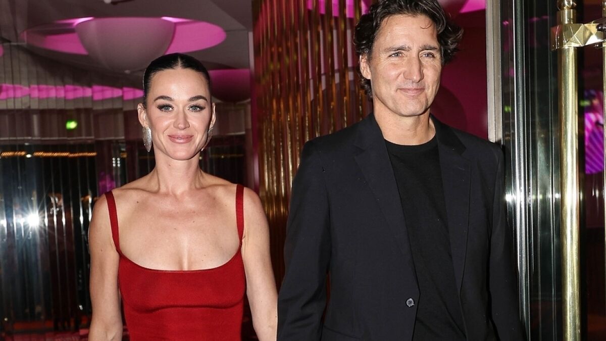 Katy Perry and Justin Trudeau dressed for a Paris birthday date, showcasing a match made in space style.