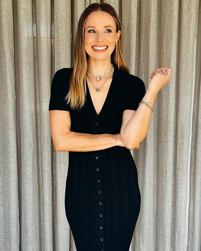 Kristen Bell smiling in a black dress with layered necklaces, representing the discussion around toxic marriage fights. Kristen Bell smiling in a black dress with layered necklaces, representing the discussion around toxic marriage fights.