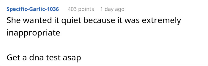 Comment on Reddit post about 19YO choosing parents over girlfriend and leaving her to care for their child. Comment on Reddit post about 19YO choosing parents over girlfriend and leaving her to care for their child.