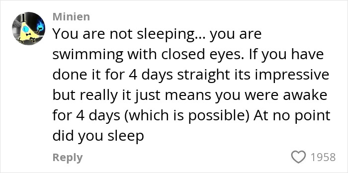 Man Who Swam For 110 Miles Without Sleeping Reveals "Intense" Hallucinatory Experience Man Who Swam For 110 Miles Without Sleeping Reveals "Intense" Hallucinatory Experience
