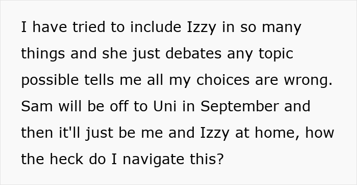 ALT text: Text showing a mom admitting she struggles with liking one daughter more than the other and navigating family dynamics. ALT text: Text showing a mom admitting she struggles with liking one daughter more than the other and navigating family dynamics.