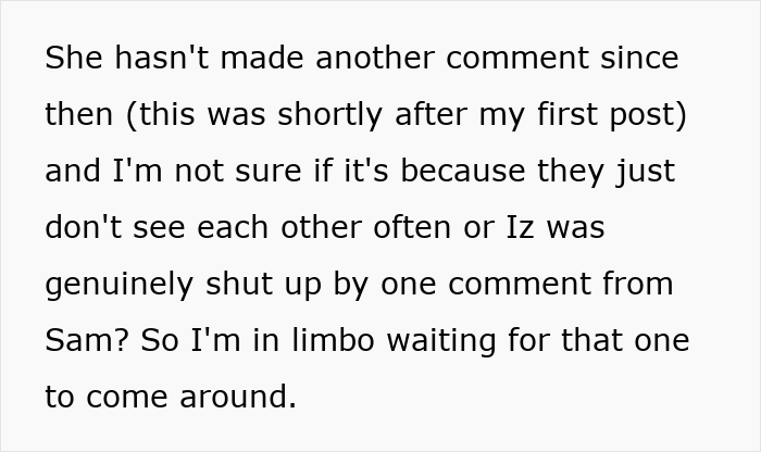 Text excerpt showing a mom admits she likes one daughter more than the other and struggles to hide it in a message.