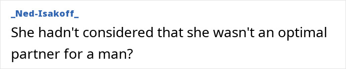 Text comment on a white background discussing an optimal partner, related to female professor sparks fiery debate. Text comment on a white background discussing an optimal partner, related to female professor sparks fiery debate.