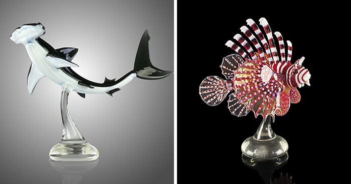 35 Glass Creations By Robert Mickelsen That Capture The Beauty Of The Sea In Incredible Detail