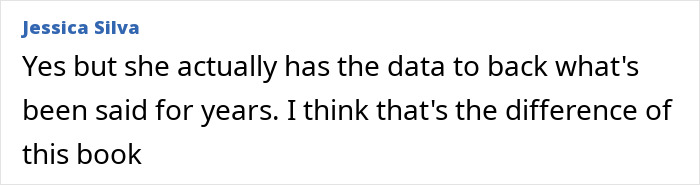 Comment by Jessica Silva supporting data-driven claims in a discussion about a female professor's dating decision. Comment by Jessica Silva supporting data-driven claims in a discussion about a female professor's dating decision.