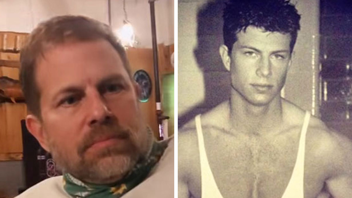 Side-by-side images showing a man and a younger photo highlighting cooler and hotter parents realized by kids.