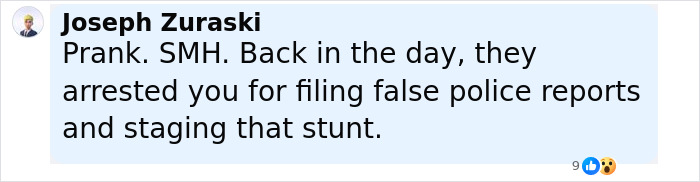 Comment from Joseph Zuraski reacting to a disturbing doorbell prank with a staggering twist involving a masked trio. Comment from Joseph Zuraski reacting to a disturbing doorbell prank with a staggering twist involving a masked trio.