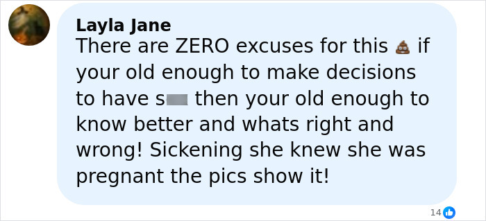 Comment from Layla Jane expressing outrage over a judge’s decision in the Laken Snelling baby case after new evidence. Comment from Layla Jane expressing outrage over a judge’s decision in the Laken Snelling baby case after new evidence.