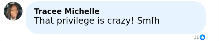 Comment from Tracee Michelle expressing outrage over privilege in the Laken Snelling baby case reaction. Comment from Tracee Michelle expressing outrage over privilege in the Laken Snelling baby case reaction.