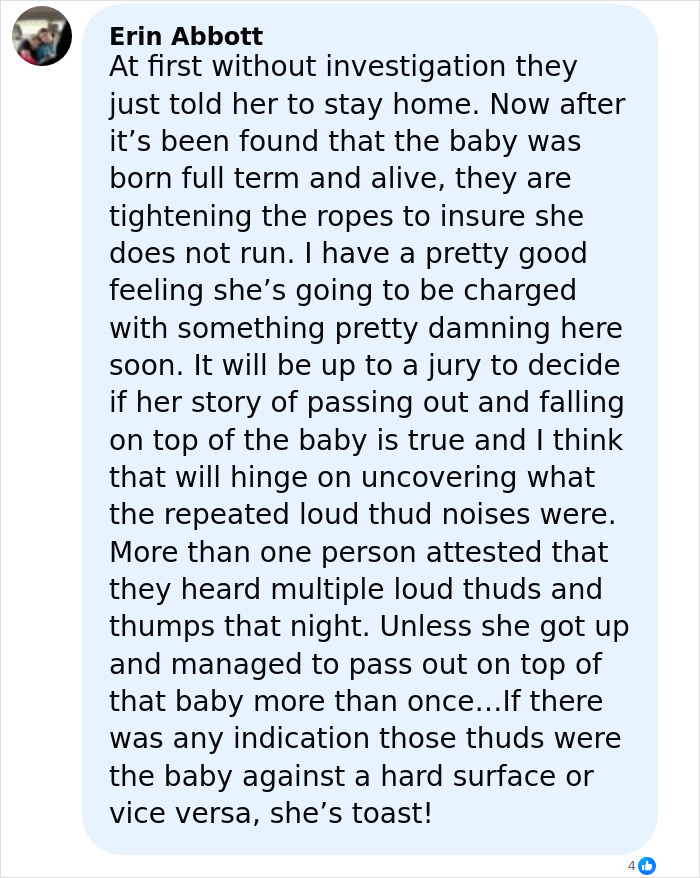 Alt text: Comment expressing anger over judge’s decision and new evidence in the Laken Snelling baby case. Alt text: Comment expressing anger over judge’s decision and new evidence in the Laken Snelling baby case.