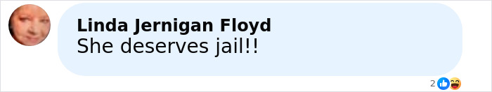 Comment expressing anger over judge’s decision in baby case, with reaction icons visible below the text. Comment expressing anger over judge’s decision in baby case, with reaction icons visible below the text.