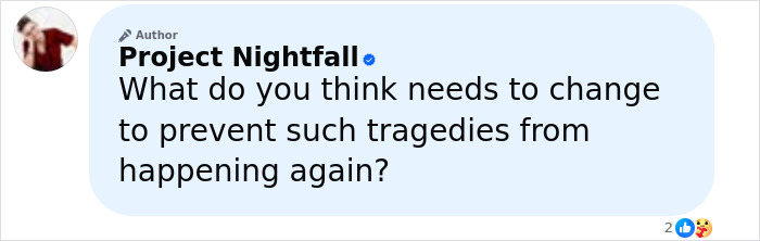 Comment box from Project Nightfall asking what needs to change to prevent such tragedies, highlighting the monster who strangled over 100 young girls. Comment box from Project Nightfall asking what needs to change to prevent such tragedies, highlighting the monster who strangled over 100 young girls.