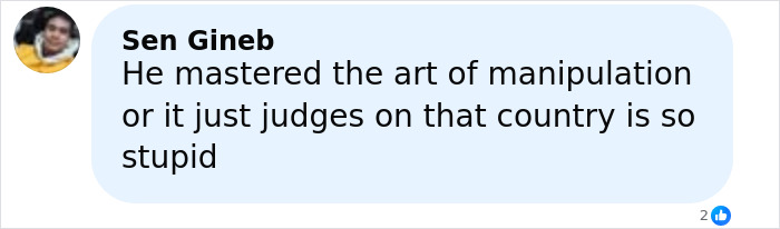 Commenter Sen Gineb discussing manipulation and judgment in a social media text message conversation. Commenter Sen Gineb discussing manipulation and judgment in a social media text message conversation.