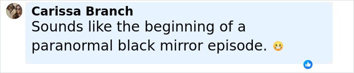 Image of a woman smiling and commenting about a paranormal black mirror episode, related to psychic drawing and love life changes. Image of a woman smiling and commenting about a paranormal black mirror episode, related to psychic drawing and love life changes.