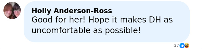Screenshot of a social media comment reacting to Lily Allen’s brutal album about David Harbour and its possible revenge theme. Screenshot of a social media comment reacting to Lily Allen’s brutal album about David Harbour and its possible revenge theme.