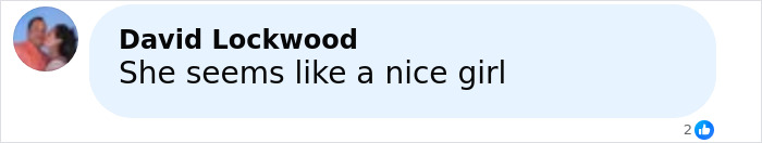 Comment by David Lockwood stating she seems like a nice girl, related to Florida dad-to-be waking from coma. Comment by David Lockwood stating she seems like a nice girl, related to Florida dad-to-be waking from coma.