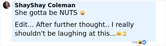 Screenshot of a social media comment reacting to a woman’s unhinged act after breaking into boyfriend’s home. Screenshot of a social media comment reacting to a woman’s unhinged act after breaking into boyfriend’s home.