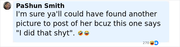 Comment on social media criticizing choice of image in woman's unhinged act after breaking into boyfriend’s home case. Comment on social media criticizing choice of image in woman's unhinged act after breaking into boyfriend’s home case.