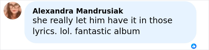 Comment by Alexandra Mandrusiak praising Lily Allen's brutal album about David Harbour and its impactful lyrics. Comment by Alexandra Mandrusiak praising Lily Allen's brutal album about David Harbour and its impactful lyrics.