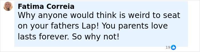 Comment on social media defending David Beckham for letting his 14-year-old daughter sit on his lap amid creepy relationship concerns. Comment on social media defending David Beckham for letting his 14-year-old daughter sit on his lap amid creepy relationship concerns.