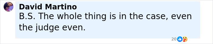 Comment by David Martino mentioning the case and judge, related to Bijou Phillips cutting ties with jailed husband Danny Masterson. Comment by David Martino mentioning the case and judge, related to Bijou Phillips cutting ties with jailed husband Danny Masterson.
